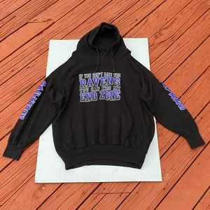 MENS RAVENS FOOTBALL TEAM HOODIE SWEATSHIRT